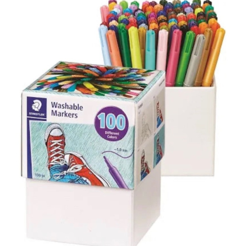 Washable Markers Set - 100 Colors